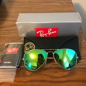 100% Authentic Rayban Aviator Sunglasses